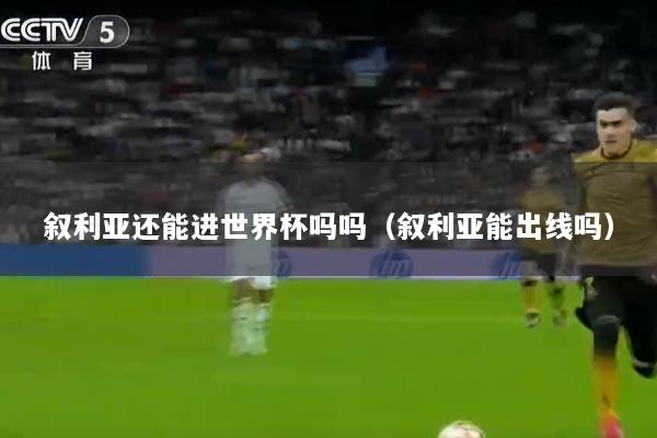 叙利亚还能进世界杯吗吗（叙利亚能出线吗）